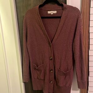 LOFT COTTON CARDIGAN SIZE S